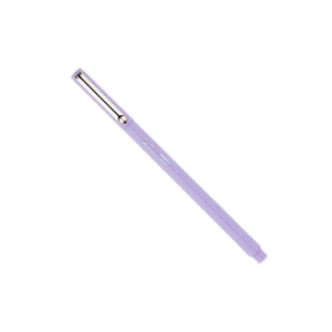 Wisteria lavender colored pen with a silver clip and silver Le Pen brand logo on a white background