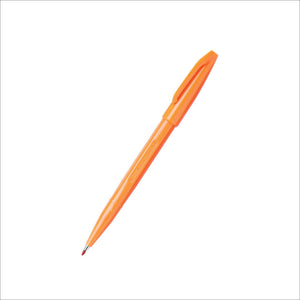 Orange pen on a white background
