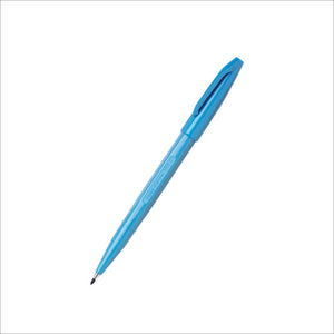 Blue pen on a white background