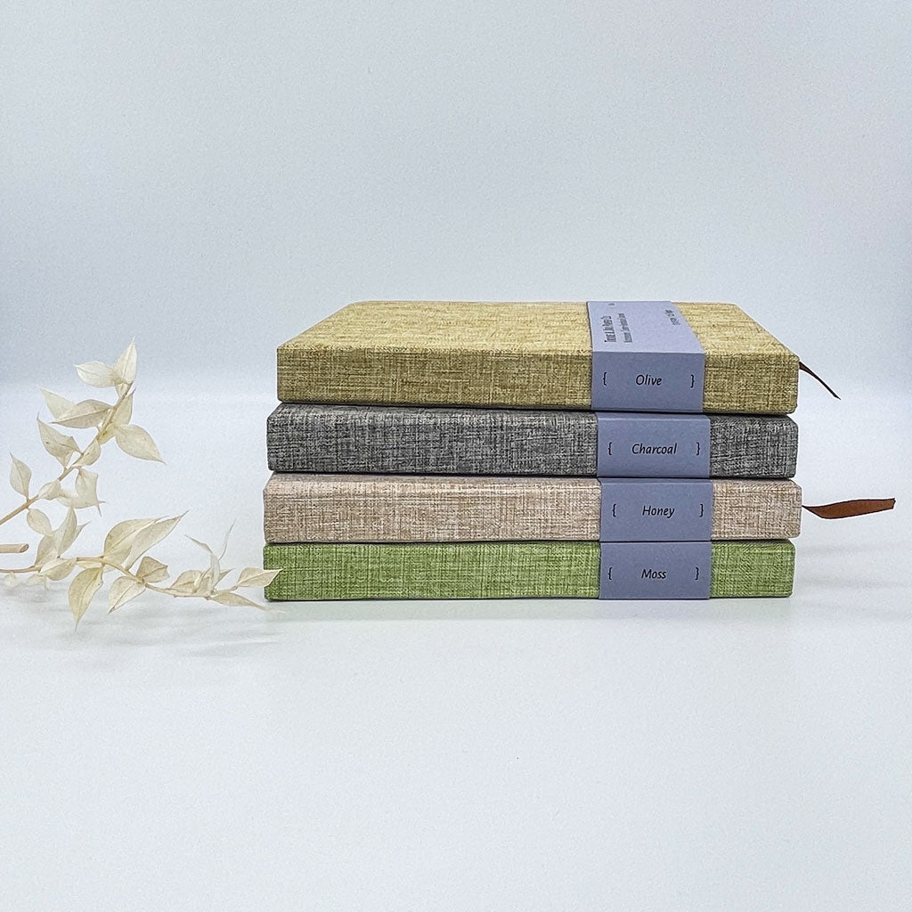 Notebook: Linen Hardcover Journal